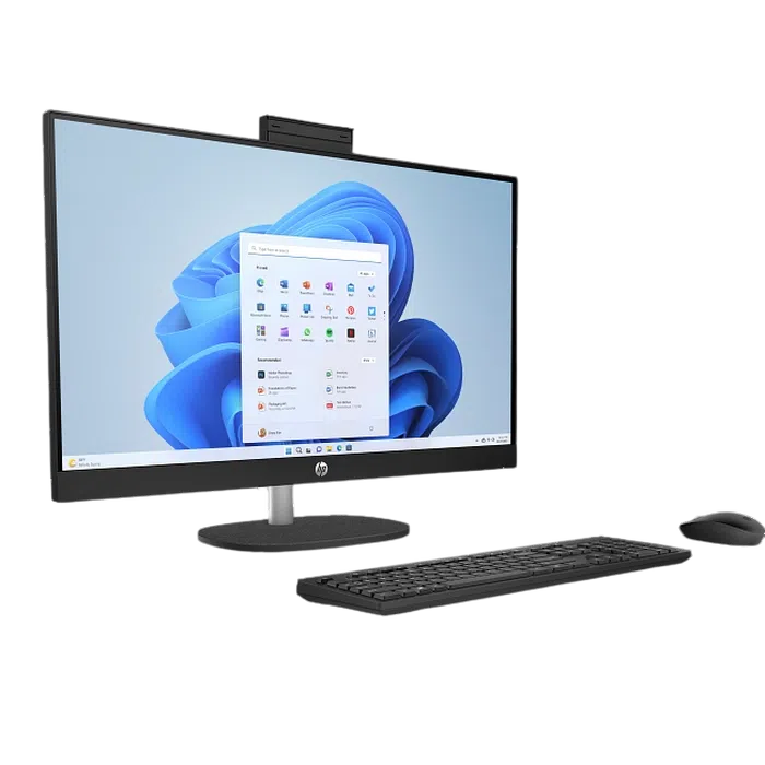 Computer All-in-One HP 27-cr0084ci, Ryzen 5 7520U, 16/512GB, Black 3