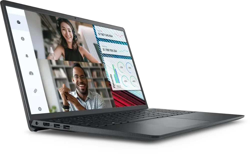 Ноутбук для бизнеса Dell Vostro 3520, Core i5, 16ГБ/512ГБ, 120 Гц, Carbon Black 3
