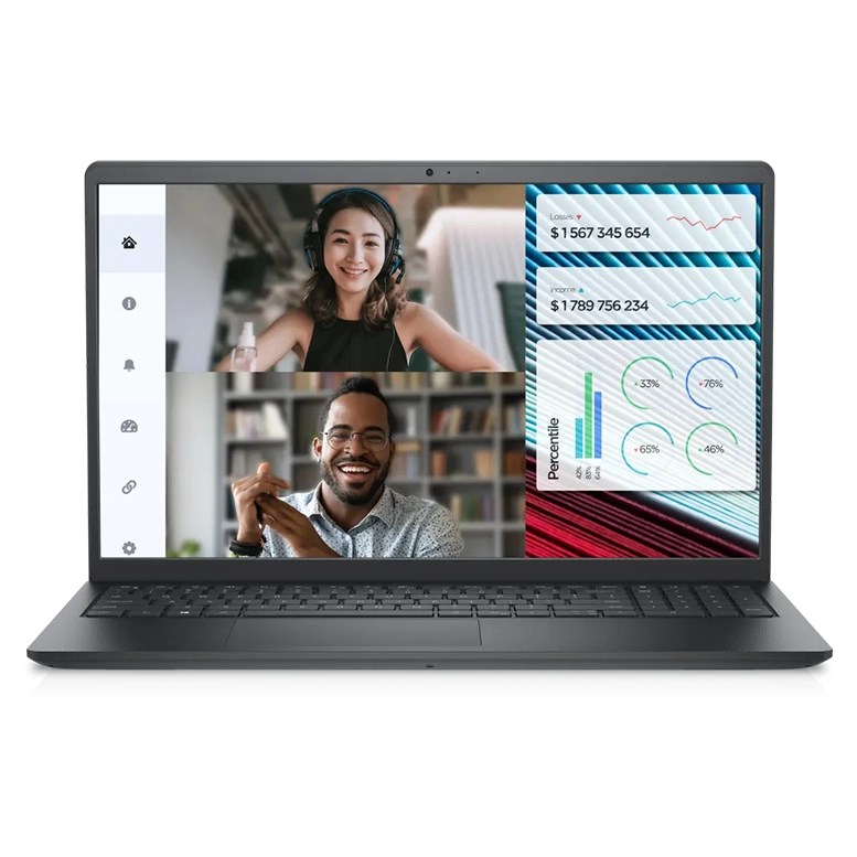 Ноутбук для бизнеса Dell Vostro 3520, Core i5, 16ГБ/512ГБ, 120 Гц, Carbon Black
