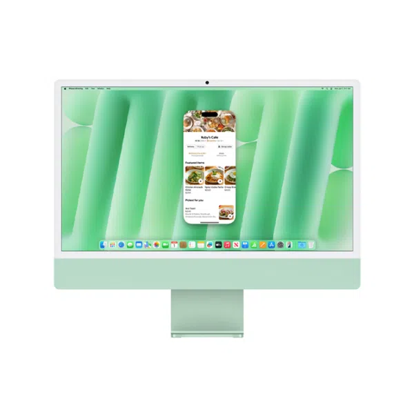 Computer All-in-One Apple iMac 24 2024, M4 8C/8G, 16/256GB, Green 2