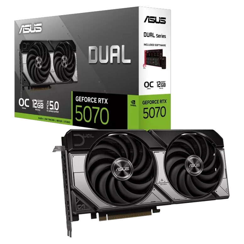 Видеокарта ASUS Dual GeForce RTX™ 5070, Black