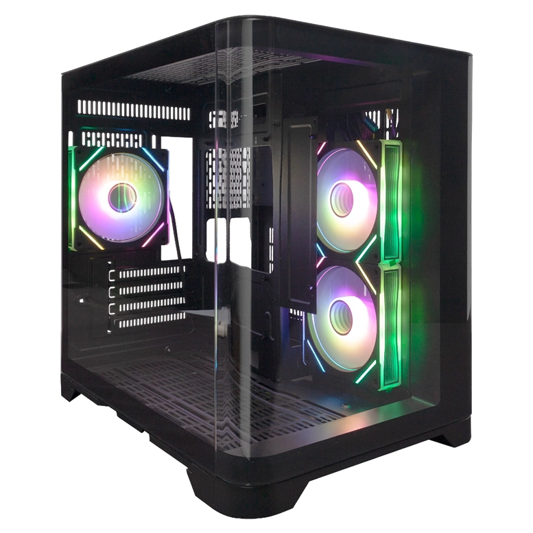 Корпус для ПК 1STPLAYER UV5 Mid Tower, Черный