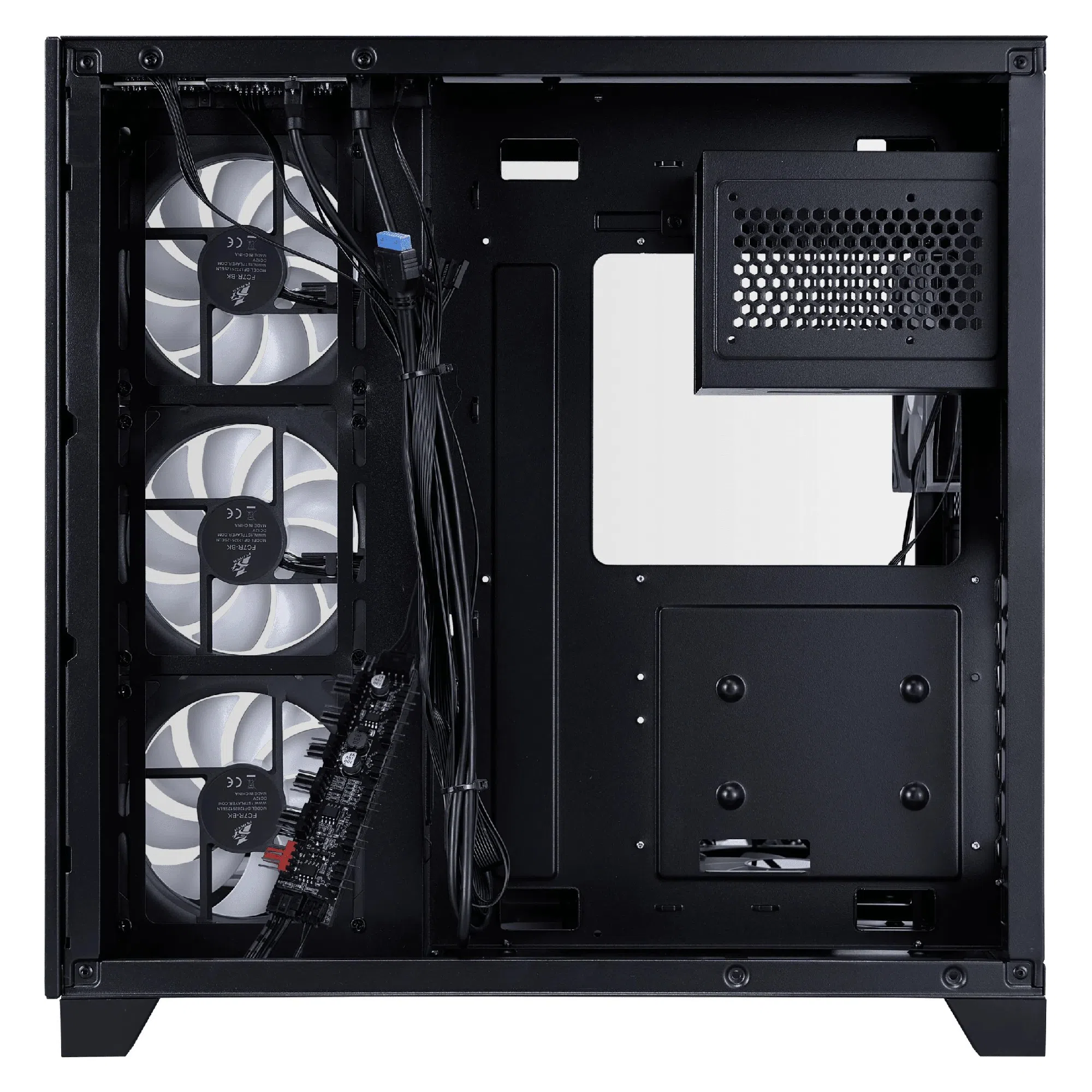 Корпус для ПК 1STPLAYER MV8-TP Mid Tower, Черный 5