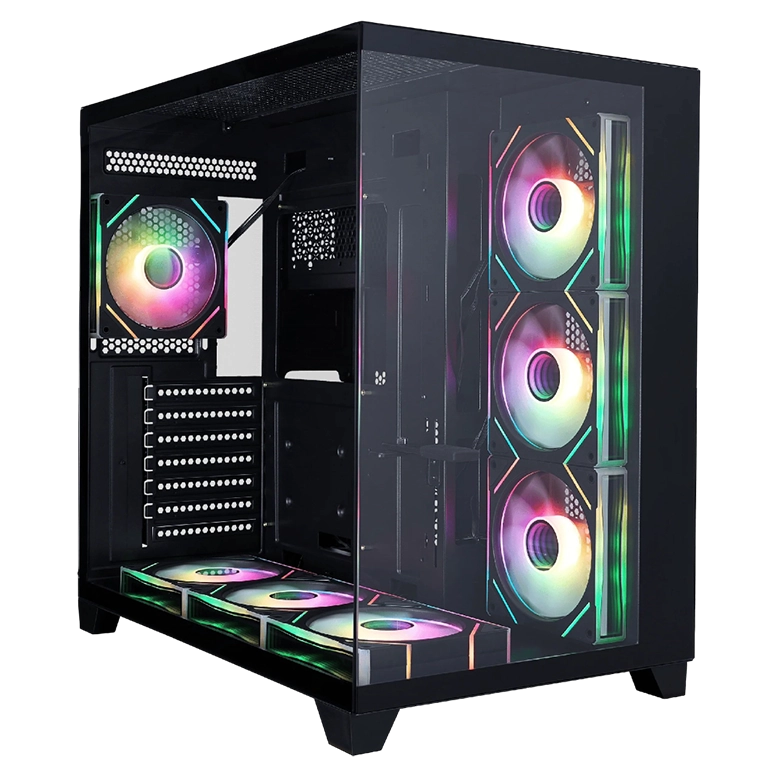 Корпус для ПК 1STPLAYER MV8-TP Mid Tower, Черный