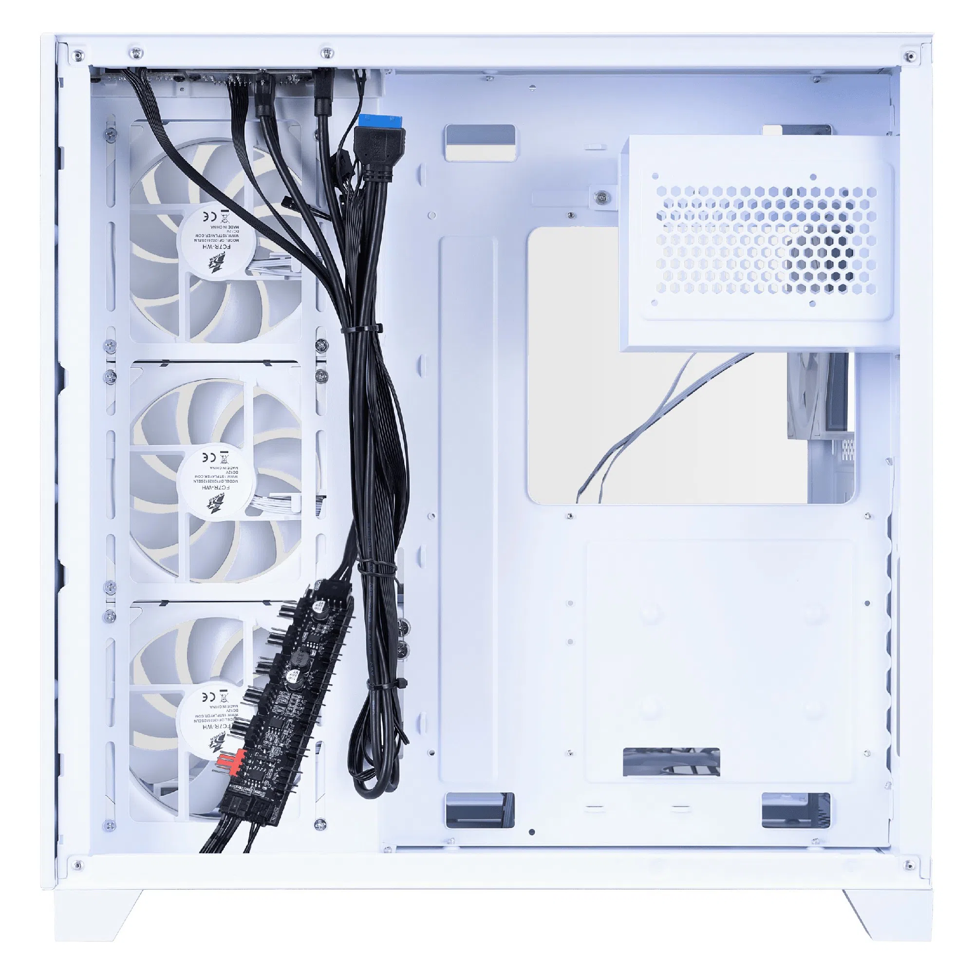 Корпус для ПК 1STPLAYER MV8-TP Mid-Tower, Белый 5