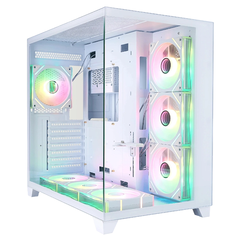 Корпус для ПК 1STPLAYER MV8-TP Mid-Tower, Белый