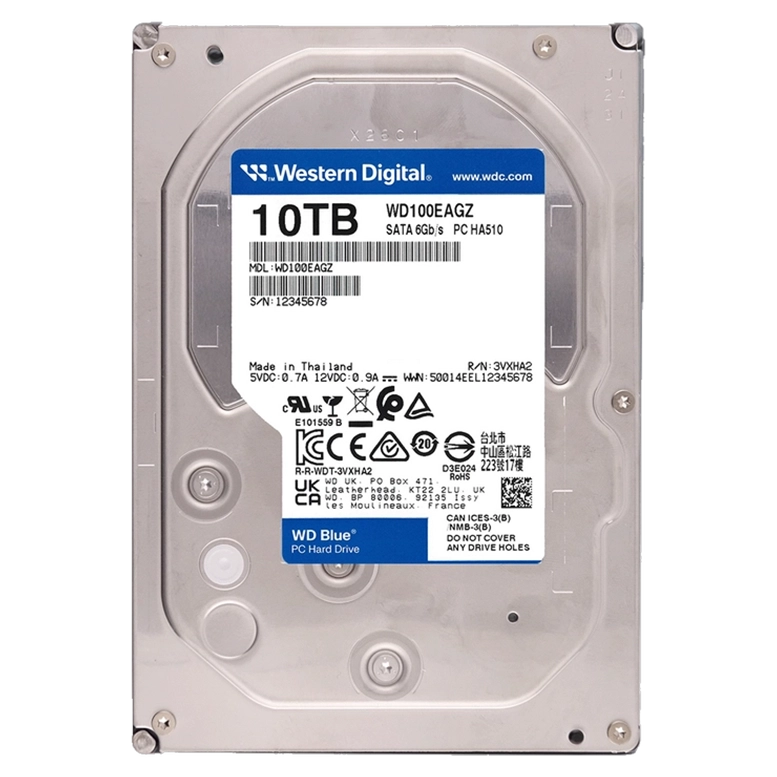 Жесткий диск Western Digital WD Blue 10ТБ, 3.5"
