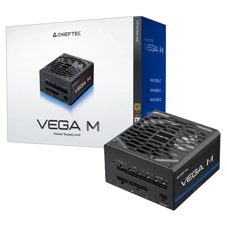 Блок питания Chieftec PPG-1000-C Vega M ATX, Black