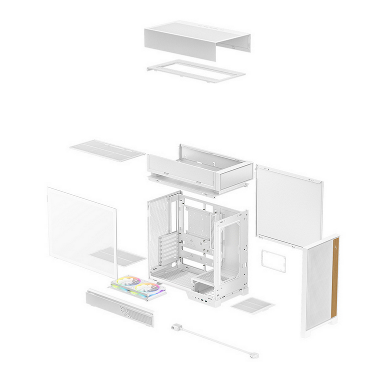 Корпус для ПК Deepcool CL660 WH Mid-Tower, Белый 11