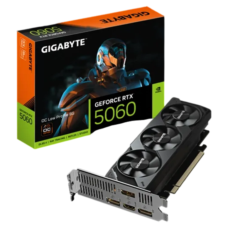 Видеокарта GIGABYTE GeForce RTX 5060 OC Low Profile 8G, Black