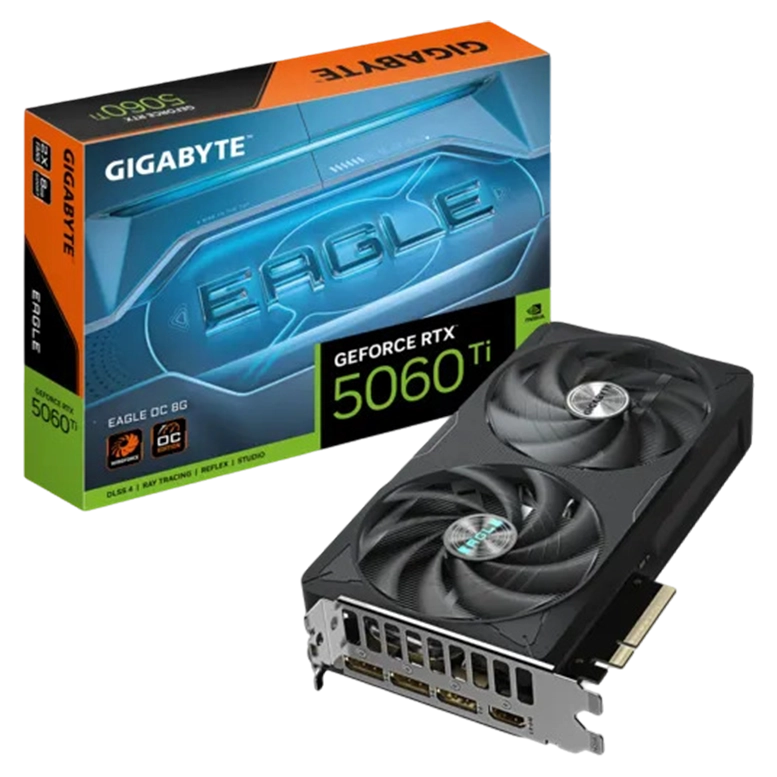 Видеокарта Gigabyte GeForce RTX 5060 Ti EAGLE OC 8GB, Черный