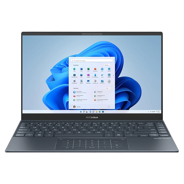 Ноутбук ASUS Zenbook 13 OLED, Ryzen 5 5600U, Radeon, 8ГБ/512ГБ, Pine Grey