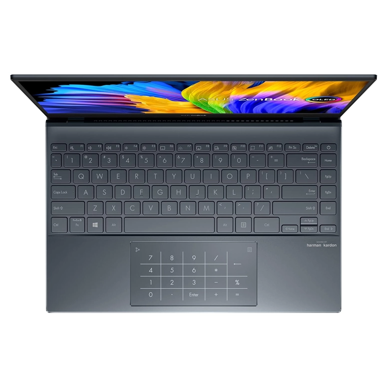 Ноутбук ASUS Zenbook 13 OLED, Ryzen 5 5600U, Radeon, 8ГБ/512ГБ, Pine Grey 2