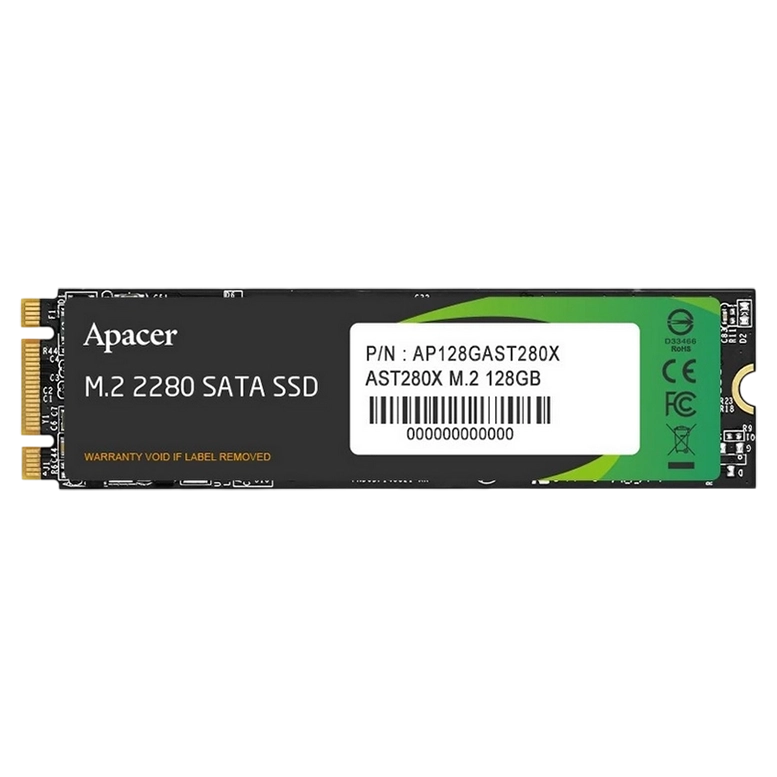 Накопитель SSD Apacer AST280X, 128ГБ, Черный