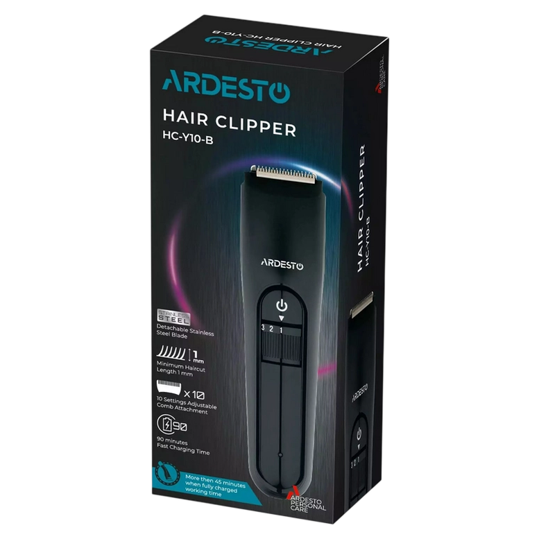 Aparat de tuns Ardesto HC-Y10-B, Negru 8