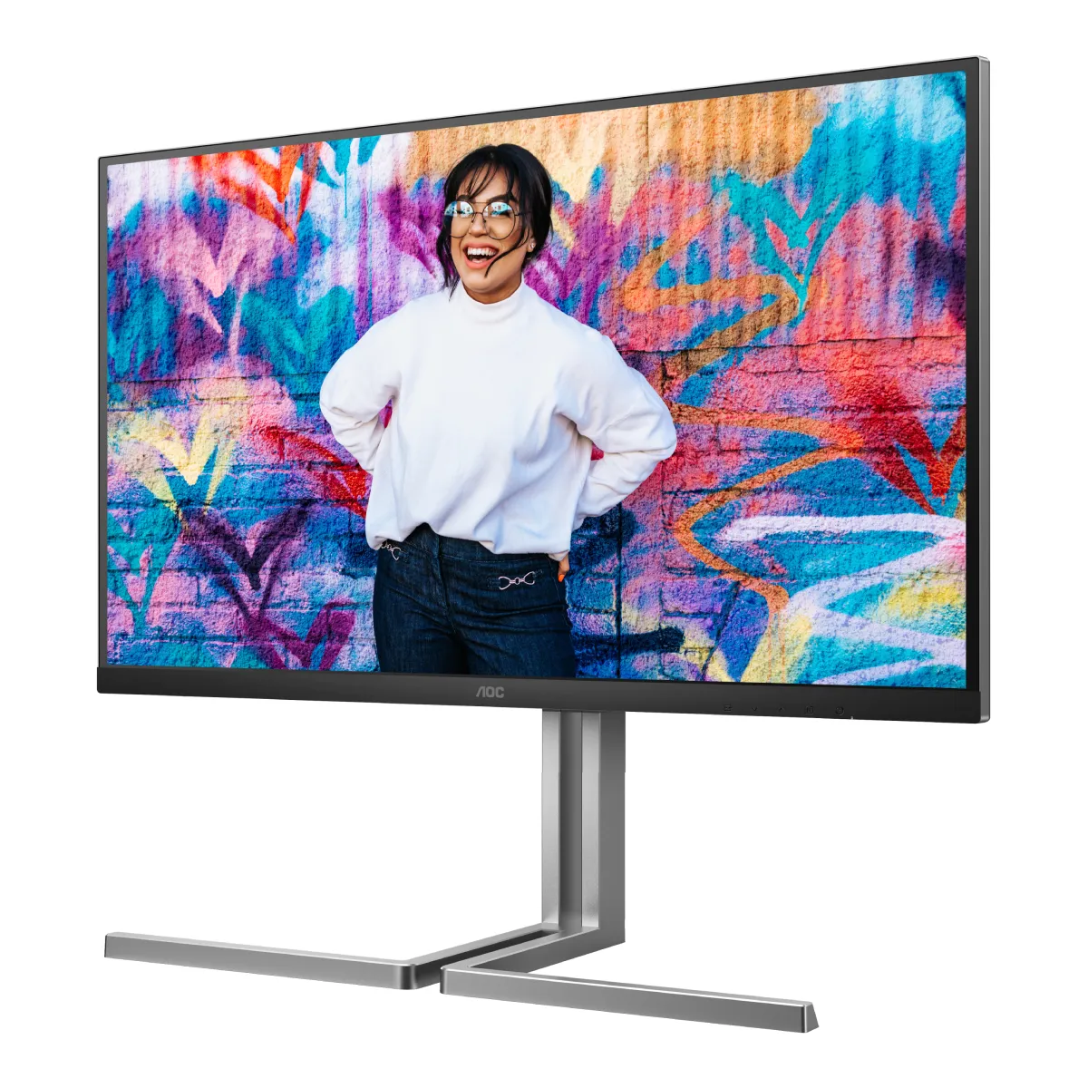 Монитор 32" AOC U32U3CV, Чёрный 3