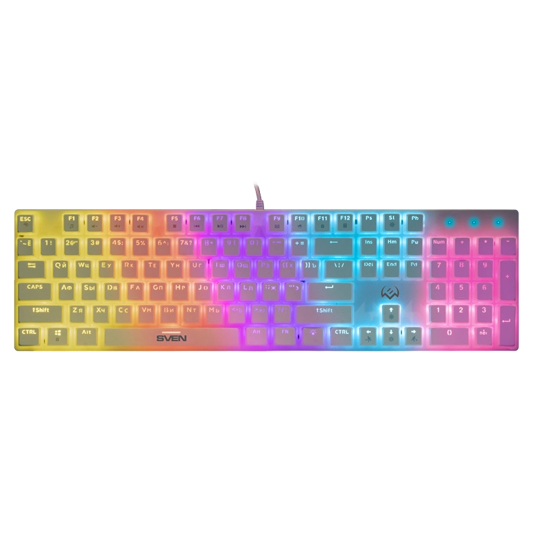 Игровая клавиатура SVEN KB-G9200 RGB, Белый