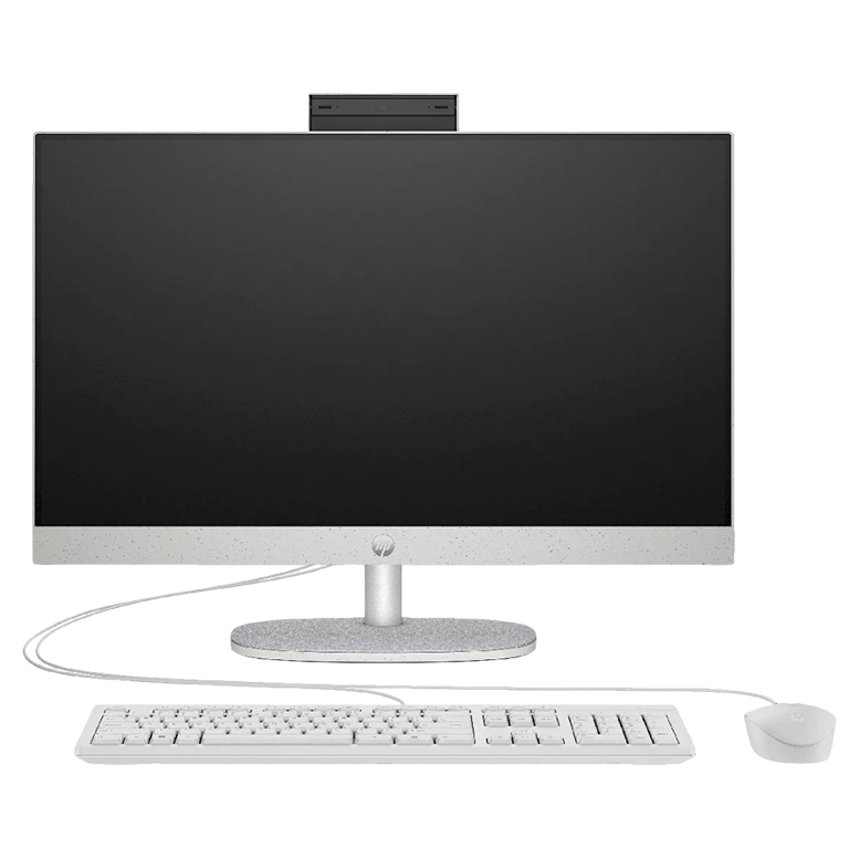 Computer All-in-One HP All-in-One 24-cr0072ci, Ryzen 5, 16GB/512GB, 60 Hz, Alb