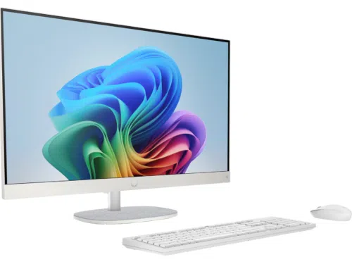 Computer All-in-One HP 27-ct2001ci, Ryzen AI 7 350, 32GB/1TB, 27" FHD, Shell White 2