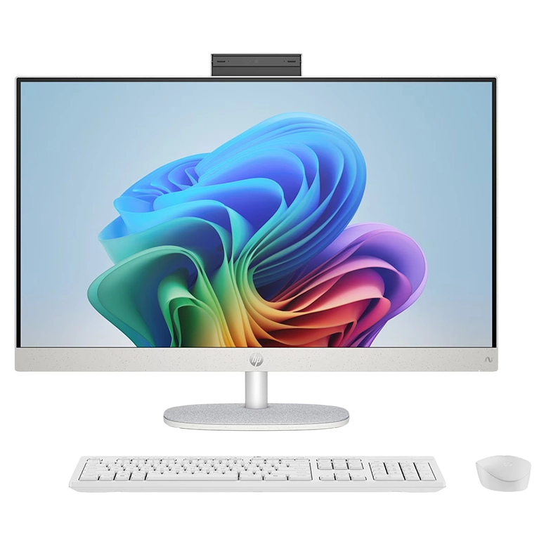 Computer All-in-One HP 27-ct2001ci, Ryzen AI 7 350, 32GB/1TB, 27" FHD, Shell White