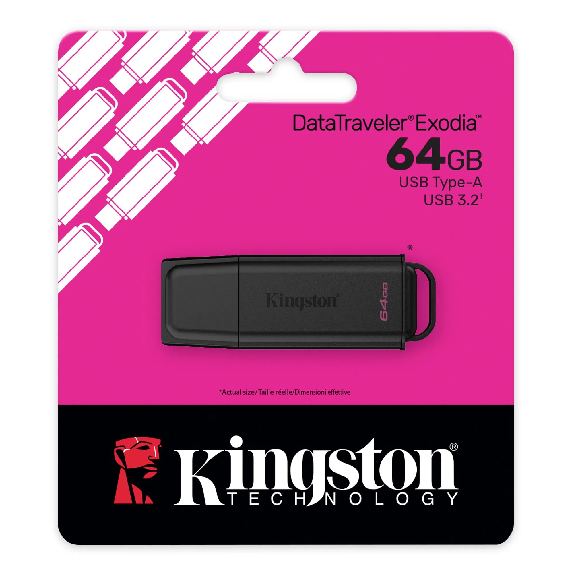 Флеш-накопитель Kingston DataTraveler Exodia G2 64Гб, Черный 4