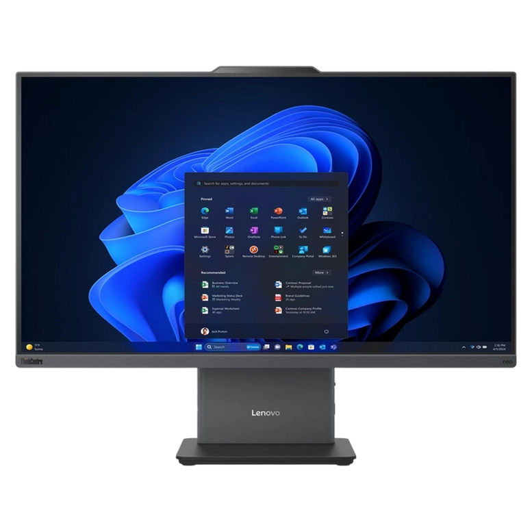 Моноблок Lenovo ThinkCentre neo 55a Gen 6 Touch, AMD Ryzen 7 250, AMD Radeon 740M, 16ГБ/512ГБ, Серый