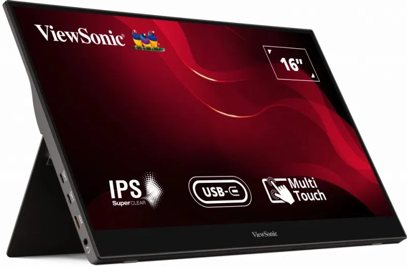 Монитор портативный 15.6 дюйма ViewSonic TD1655, Чёрный 3