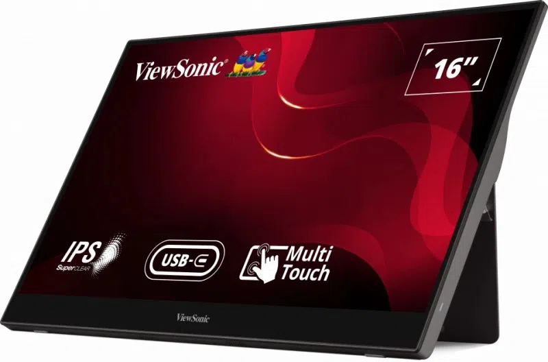 Монитор портативный 15.6 дюйма ViewSonic TD1655, Чёрный 2