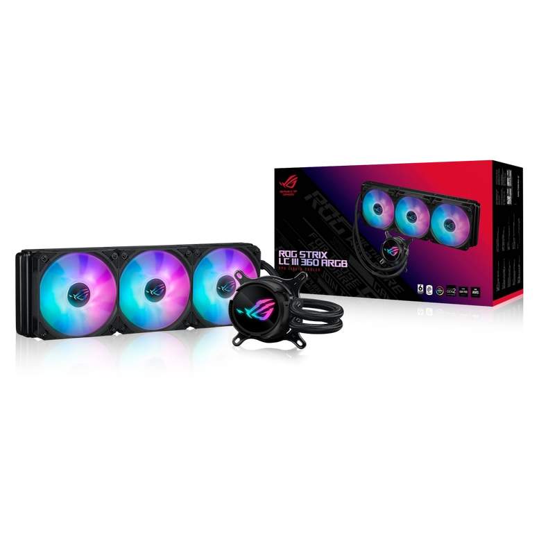 Система охлаждения ASUS ROG STRIX LC III 360 ARGB, Черный 7