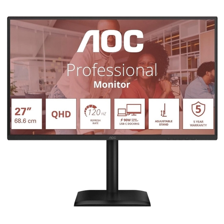 Монитор 27" AOC Q27E4CV, Чёрный
