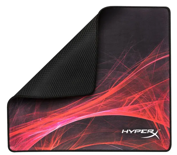 HYPERX FURY S Speed Edition Gaming Mouse Pad Large from Kingston, Natural Rubber, Size 450mm x 400mm x 3.5 mm, Seamless, Stitched edges, Densely woven surface for accurate optical tracking, Compatible with optical or laser mice, Black 2