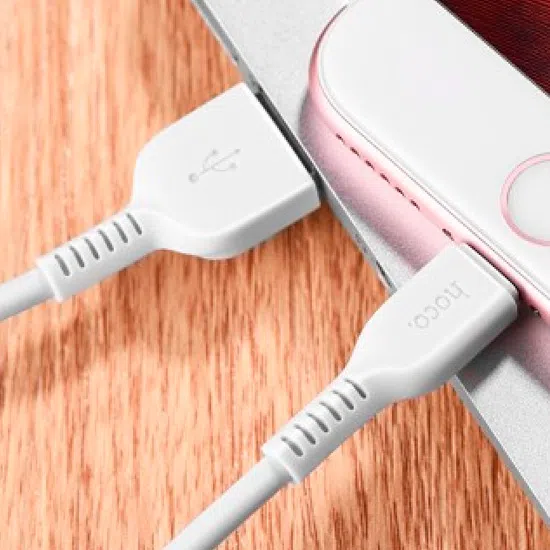 HOCO X20 Flash lightning charging cable,(L=2M) white 2