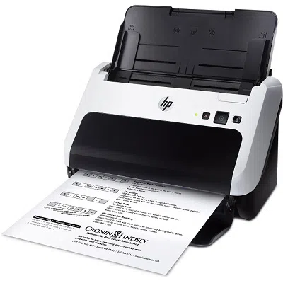 HP ScanJet Pro 3000 s2, Sheetfed, White/Black, Up to 20 ppm/40 ipm (300 dpi), up to 1000 pages daily, 50 sheets ADF, Single pass E-Duplex, Ultrasonic Multifeed detection, Hi-Speed USB 2.0 2