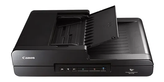 Document Scanner Canon DR-F120, ADF (50 sheets - 50-80g/m2), 3-colour (RGB) LED, CMOS CIS 1 Line Sensor, Front / Back / Duplex, B&W 20ppm/36ipm - colour 10ppm/18ipm, 600 x 600dpi, 24-bit colour, Daily Duty Cycle: 800 scans/day, USB 2.0, W4,6kg 4