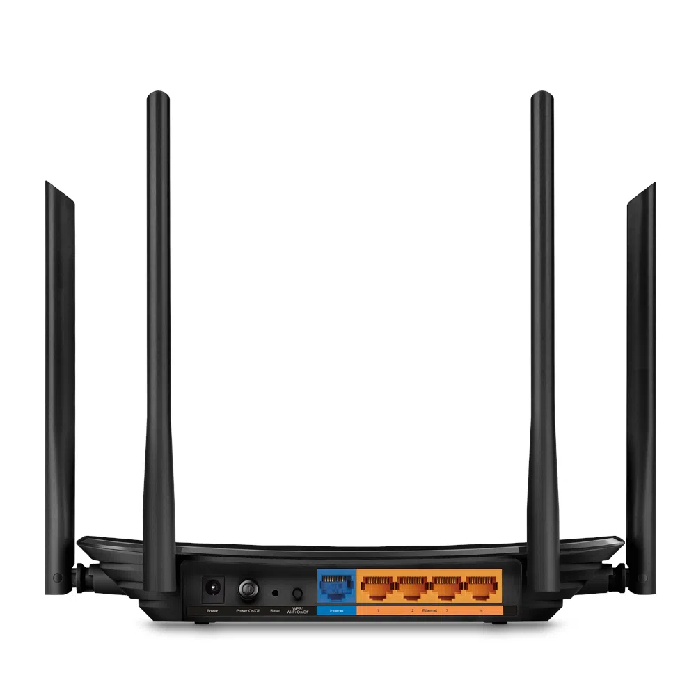 TP-LINK  Archer C6  AC1200 Dual Band Wireless Gigabit Router, Atheros, 867Mbps at 5Ghz + 300Mbps at 2.4Ghz, 802.11ac/a/b/g/n, MU-MIMO, 1 Gigabit WAN + 4 Gigabit LAN, Wireless On/Off and WPS button, 4 external antennas + 1 internal antenna 2