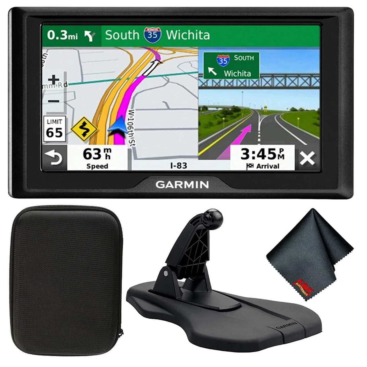 GARMIN Drive 52 & Traffic, Licence map Europe+Moldova, 5.0" LCD (480*272), MicroSD, Garmin Guidance 2.0, Junction view, Lane assist, Foursquare POIs, sat-nav with live traffic, Speaks street names, Trip planner, Battery life up to 1 hours, 170g 2