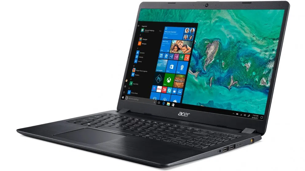 ACER Aspire A515-52G Obsidian Black (NX.H55EU.001) 15.6" FullHD (Intel® Core™ i3-8145U 2.20-3.40GHz (Whiskey Lake), 8GB(2x4) DDR4 RAM, 1.0TB HDD, GeForce® MX130 2GB DDR5, w/o DVD, WiFi-AC/BT, 4cell, 720P HD Webcam, RUS, Backlit,  Linux, 1.8kg) 2