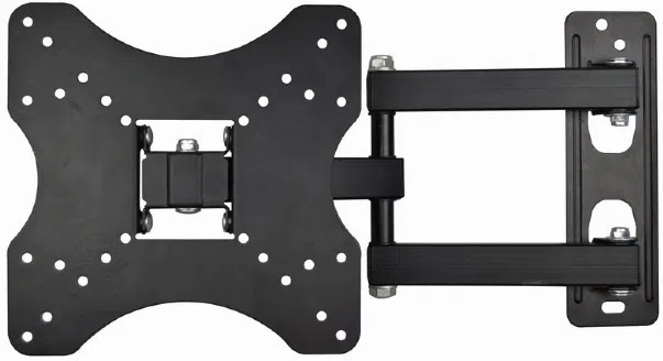 TV-Wall Mount for 17-37"- Gembird "WM-37RT-01", Rotate & Tilt, max. 40 kg, Rotation 90°, Tilting angle 15°, Distance TV to Wall: 40-340 mm, max. VESA 200 x 200, Black 2