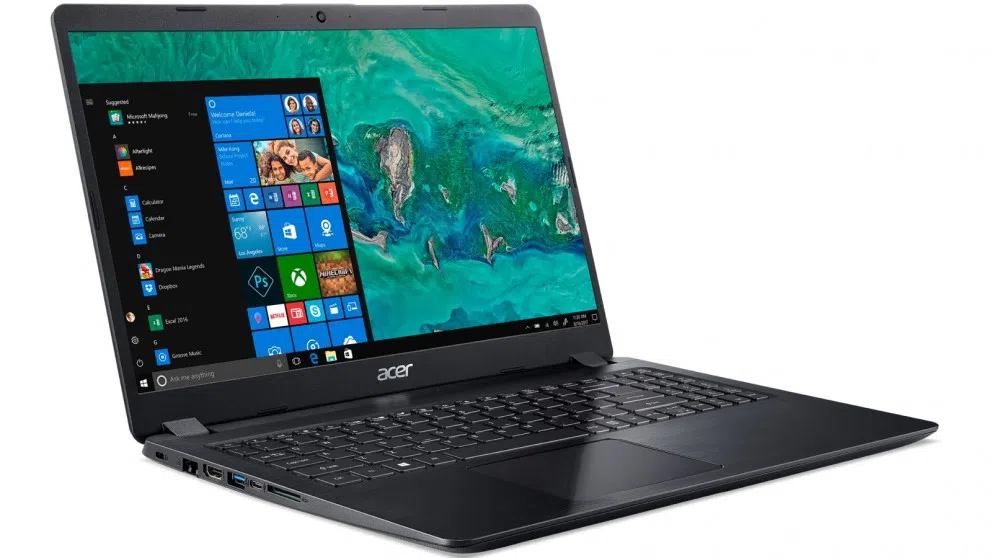 ACER Aspire A515-52G Obsidian Black (NX.H55EU.001) 15.6" FullHD (Intel® Core™ i3-8145U 2.20-3.40GHz (Whiskey Lake), 8GB(2x4) DDR4 RAM, 1.0TB HDD, GeForce® MX130 2GB DDR5, w/o DVD, WiFi-AC/BT, 4cell, 720P HD Webcam, RUS, Backlit,  Linux, 1.8kg) 3