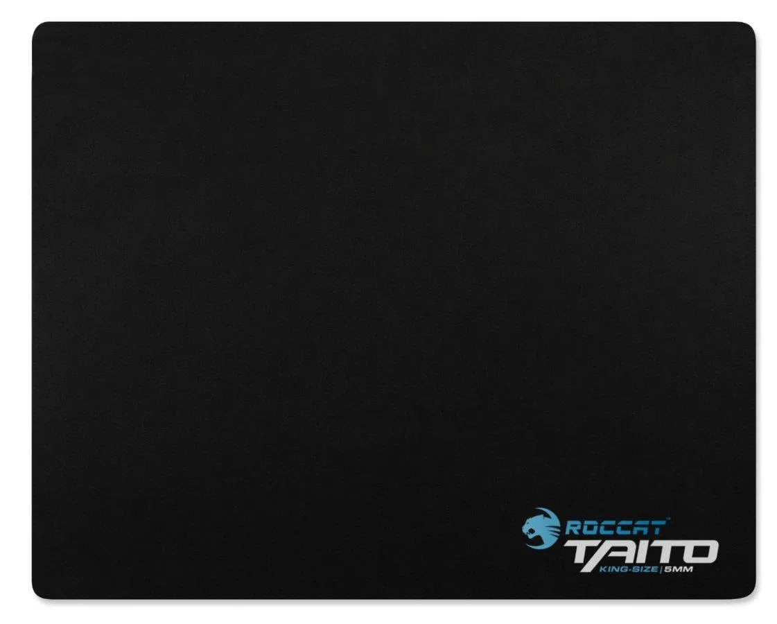 ROCCAT Taito (Shiny Black) / Mid-Size Gaming Mousepad, Dimensions: 400 x 320 x 3 mm, Rubberized backing, Heat-treated nano pattern, Optimized gaming surface