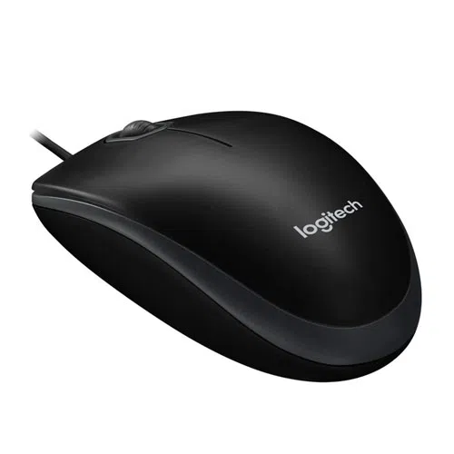 Logitech B100 Optical Mouse, Black, USB, OEM 3
