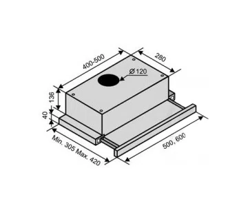 Вытяжка Zanetti Slider 620 Black 2