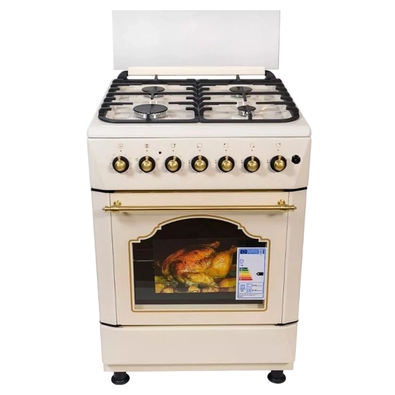 Комбинированная кухонная плита ZANETTI Z5000 EKR, Cream