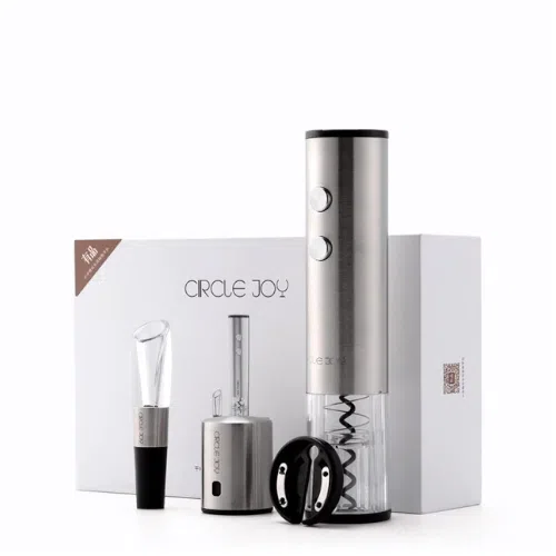Набор для вина Circle Joy Electric SET (штопор, стопор, аэратор, нож) 2