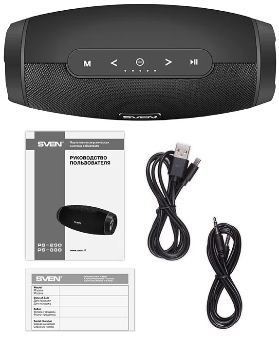 Портативная колонка Sven PS-230 Black 7