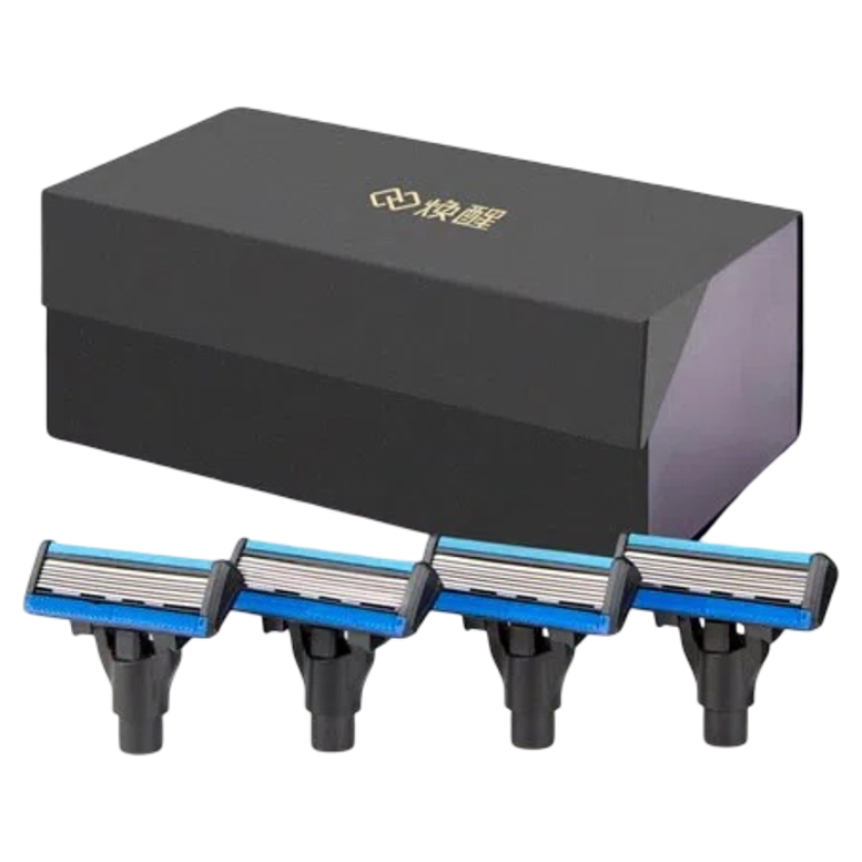 Набор лезвий для станка для бритья Handx H600 Razor, Черный, 4 шт.