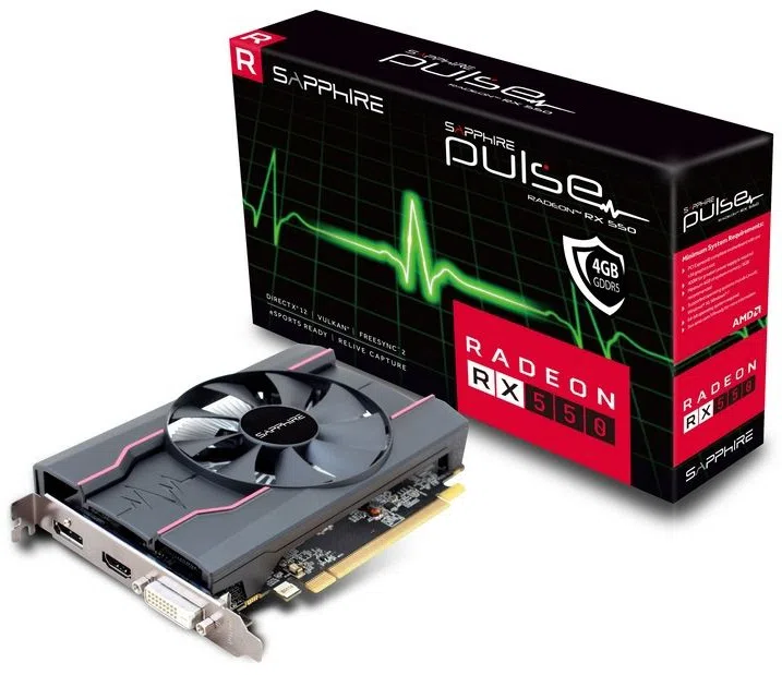 Видеокарта Sapphire Radeon RX 550 4GB DDR5 (11268-01-20G) 4