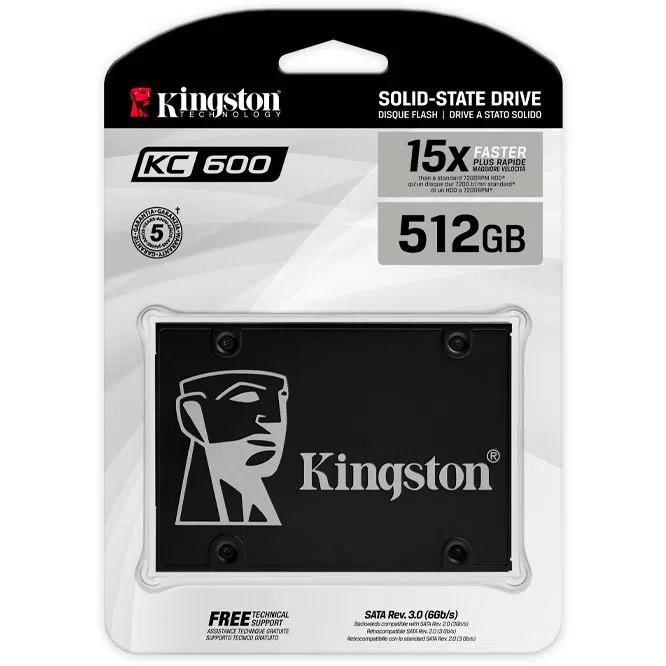 Накопитель SSD Kingston KC600, 512 ГБ 4