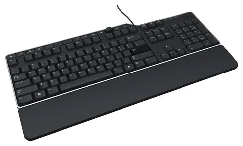 Dell KB-522 Wired Business Multimedia USB Keyboard, Black (580-17683), Includes detachable palm-rest 2 Hi-Speed USB 2.0 ports, Seven multimedia keys and seven hot keys. 2
