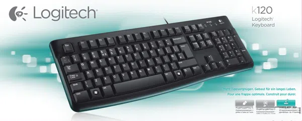 Tastatură Logitech K120, Cu fir, Negru 3